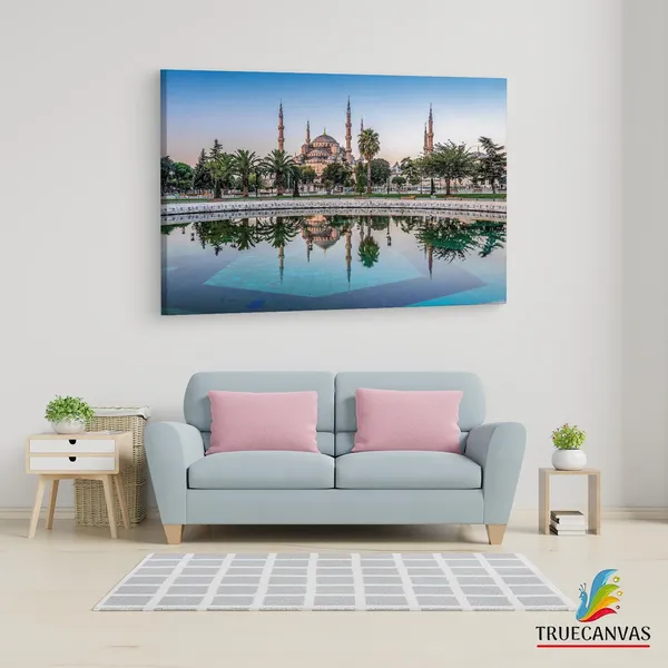 Multicolor_The_Blue_Mosque,_Wooden_Framed_Canvas_Paintings_|_For_Living_Room_|_Bedroom_|_Office_|_Gallery_|_Ready_Wall_Mount_Canvas_Wall_Art_Painting_|_Size_-_12_X_18In,_Ct0291