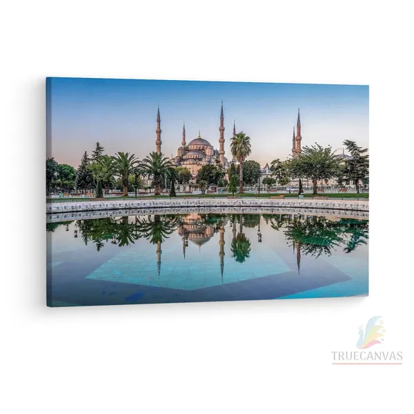Multicolor_The_Blue_Mosque,_Wooden_Framed_Canvas_Paintings_|_For_Living_Room_|_Bedroom_|_Office_|_Gallery_|_Ready_Wall_Mount_Canvas_Wall_Art_Painting_|_Size_-_12_X_18In,_Ct0291