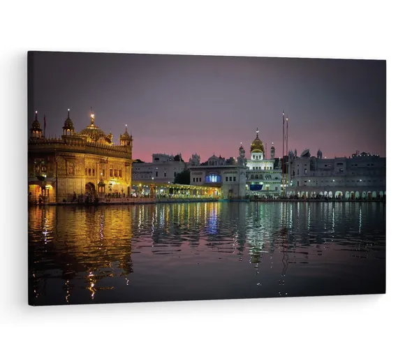 Multicolor_Sri_Harmandir_Sahib,_Wooden_Framed_Canvas_Paintings_|_For_Living_Room_|_Bedroom_|_Office_|_Gallery_|_Ready_Wall_Mount_Canvas_Wall_Art_Painting_|_Size_-_12_X_18In,_Ct0292