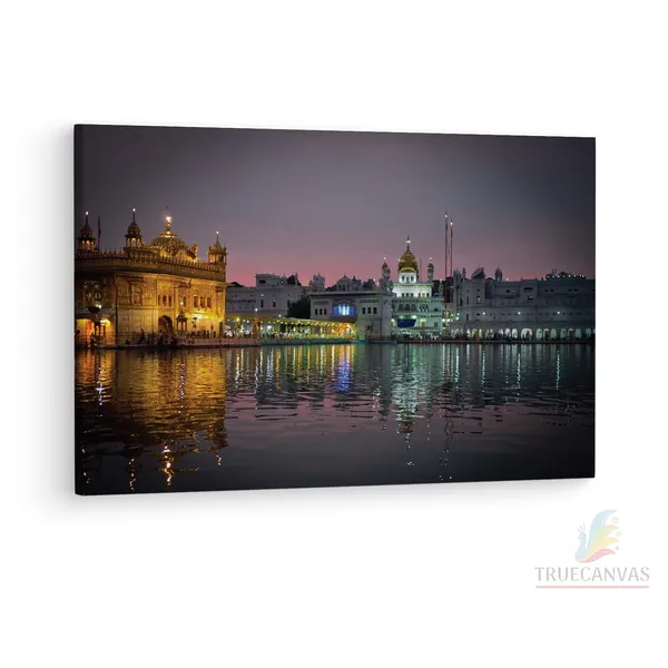 Multicolor_Sri_Harmandir_Sahib,_Wooden_Framed_Canvas_Paintings_|_For_Living_Room_|_Bedroom_|_Office_|_Gallery_|_Ready_Wall_Mount_Canvas_Wall_Art_Painting_|_Size_-_12_X_18In,_Ct0292