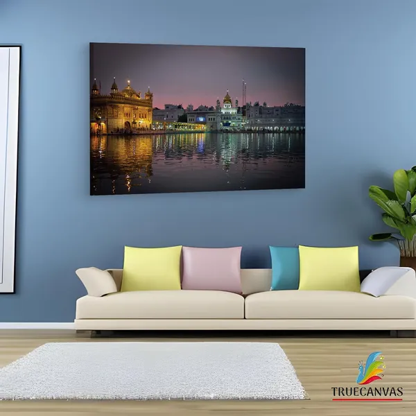Multicolor_Sri_Harmandir_Sahib,_Wooden_Framed_Canvas_Paintings_|_For_Living_Room_|_Bedroom_|_Office_|_Gallery_|_Ready_Wall_Mount_Canvas_Wall_Art_Painting_|_Size_-_12_X_18In,_Ct0292