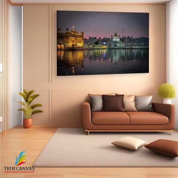 Multicolor_Sri_Harmandir_Sahib,_Wooden_Framed_Canvas_Paintings_|_For_Living_Room_|_Bedroom_|_Office_|_Gallery_|_Ready_Wall_Mount_Canvas_Wall_Art_Painting_|_Size_-_12_X_18In,_Ct0292
