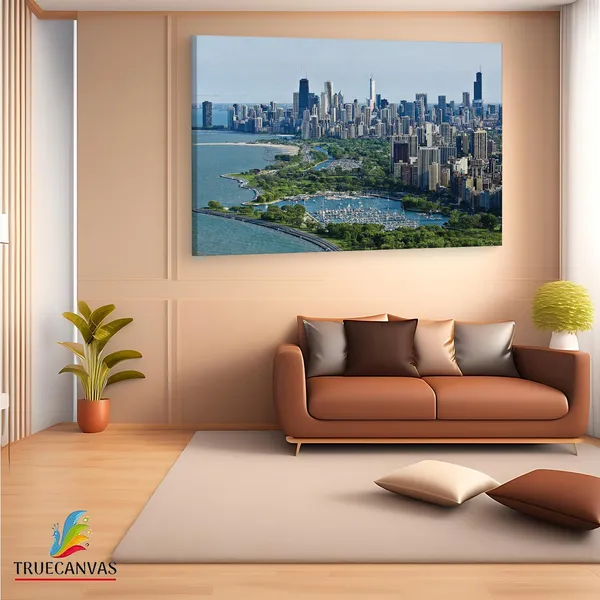Multicolor_Chicago_Top_View_4K,_Wooden_Framed_Canvas_Paintings_|_For_Living_Room_|_Bedroom_|_Office_|_Gallery_|_Ready_Wall_Mount_Canvas_Wall_Art_Painting_|_Size_-_12_X_18In,_Ct0294