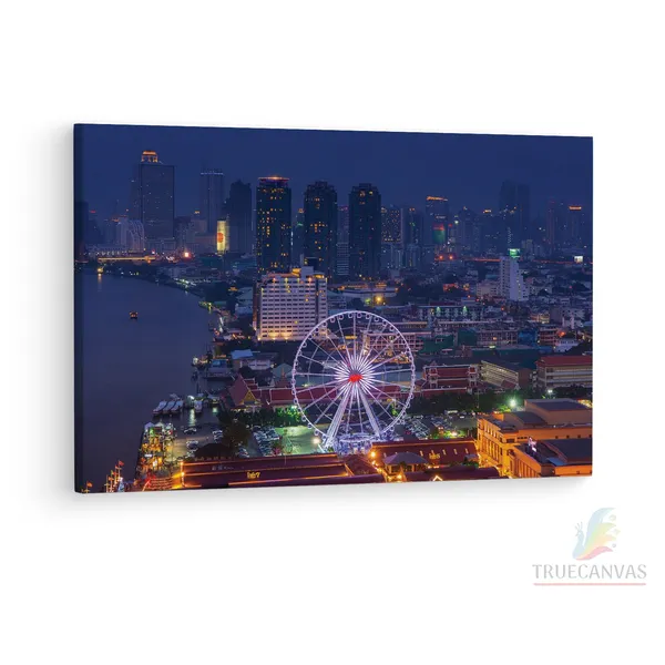 Multicolor_Asiatique_The_Riverfront,_Wooden_Framed_Canvas_Paintings_|_For_Living_Room_|_Bedroom_|_Office_|_Gallery_|_Ready_Wall_Mount_Canvas_Wall_Art_Painting_|_Size_-_12_X_18In,_Ct0295