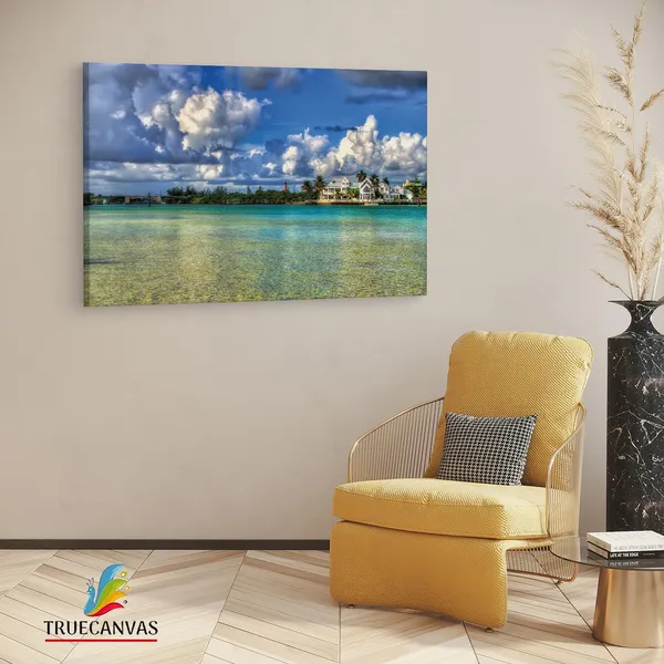 Multicolor_Bermuda_Travel,_Wooden_Framed_Canvas_Paintings_|_For_Living_Room_|_Bedroom_|_Office_|_Gallery_|_Ready_Wall_Mount_Canvas_Wall_Art_Painting_|_Size_-_12_X_18In,_Ct0296