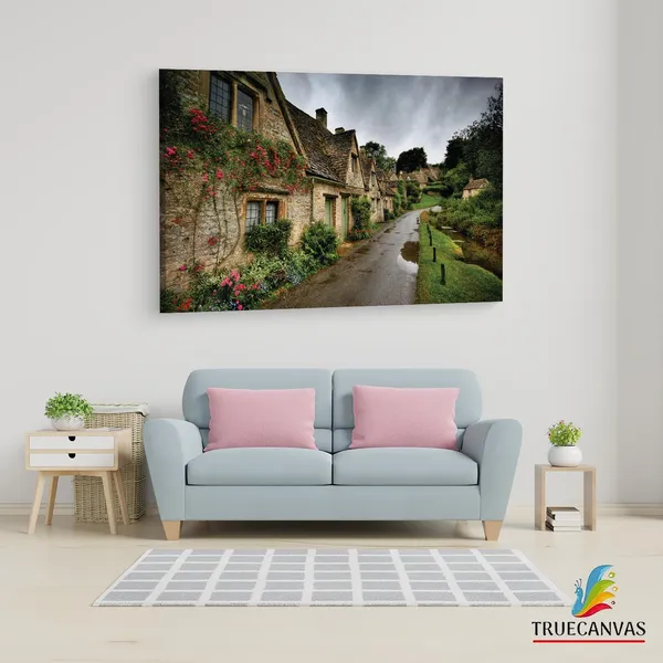 Multicolor_Bibury,_Wooden_Framed_Canvas_Paintings_|_For_Living_Room_|_Bedroom_|_Office_|_Gallery_|_Ready_Wall_Mount_Canvas_Wall_Art_Painting_|_Size_-_12_X_18In,_Ct0297