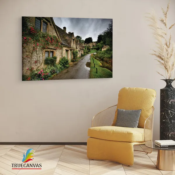 Multicolor_Bibury,_Wooden_Framed_Canvas_Paintings_|_For_Living_Room_|_Bedroom_|_Office_|_Gallery_|_Ready_Wall_Mount_Canvas_Wall_Art_Painting_|_Size_-_12_X_18In,_Ct0297