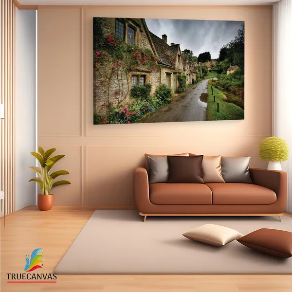 Multicolor_Bibury,_Wooden_Framed_Canvas_Paintings_|_For_Living_Room_|_Bedroom_|_Office_|_Gallery_|_Ready_Wall_Mount_Canvas_Wall_Art_Painting_|_Size_-_12_X_18In,_Ct0297