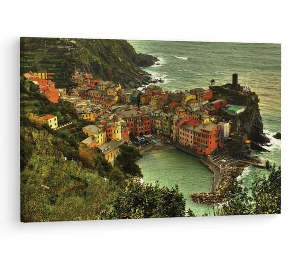 Multicolor_Vernassa_City_Sea,_Wooden_Framed_Canvas_Paintings_|_For_Living_Room_|_Bedroom_|_Office_|_Gallery_|_Ready_Wall_Mount_Canvas_Wall_Art_Painting_|_Size_-_12_X_18In,_Ct0298