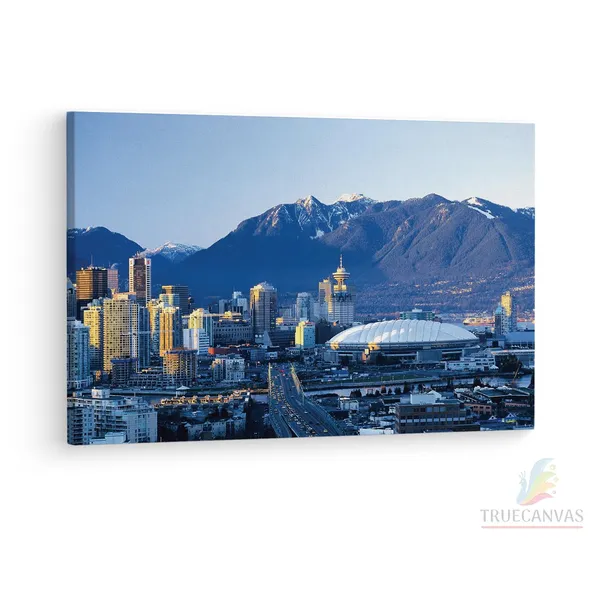 Multicolor_Hollywood_North_Vancouver,_Wooden_Framed_Canvas_Paintings_|_For_Living_Room_|_Bedroom_|_Office_|_Gallery_|_Ready_Wall_Mount_Canvas_Wall_Art_Painting_|_Size_-_12_X_18In,_Ct0300