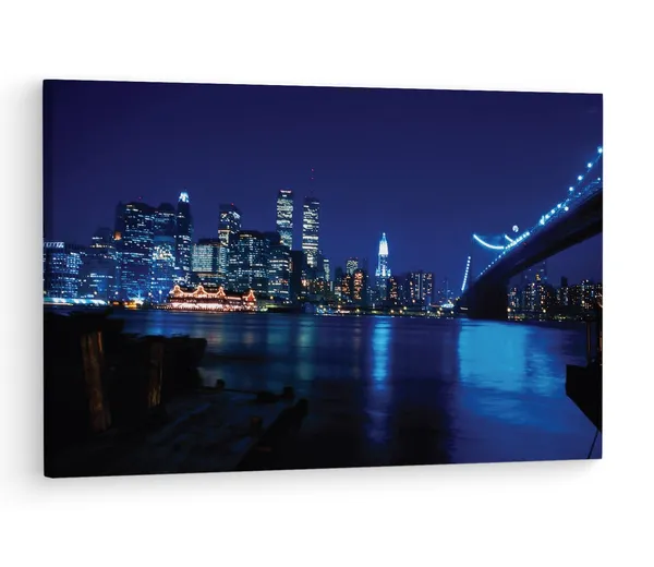 Multicolor_New_York_Blue_Hd,_Wooden_Framed_Canvas_Paintings_|_For_Living_Room_|_Bedroom_|_Office_|_Gallery_|_Ready_Wall_Mount_Canvas_Wall_Art_Painting_|_Size_-_12_X_18In,_Ct0301