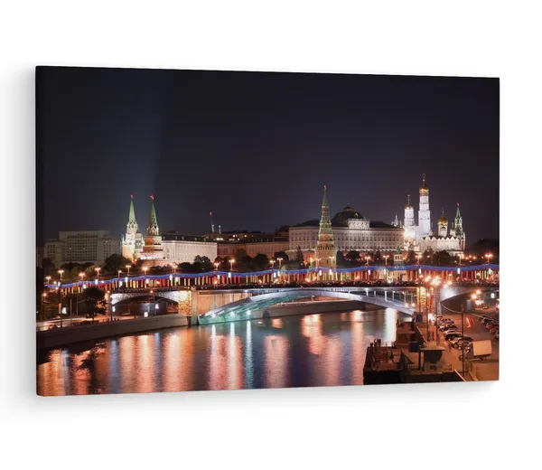 Multicolor_The_Moscow_Kremlin,_Wooden_Framed_Canvas_Paintings_|_For_Living_Room_|_Bedroom_|_Office_|_Gallery_|_Ready_Wall_Mount_Canvas_Wall_Art_Painting_|_Size_-_12_X_18In,_Ct0305