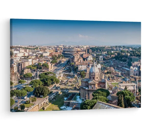 Multicolor_Palatine_Hill,_Wooden_Framed_Canvas_Paintings_|_For_Living_Room_|_Bedroom_|_Office_|_Gallery_|_Ready_Wall_Mount_Canvas_Wall_Art_Painting_|_Size_-_12_X_18In,_Ct0306