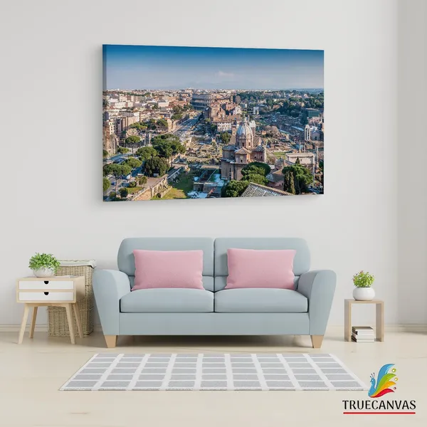 Multicolor_Palatine_Hill,_Wooden_Framed_Canvas_Paintings_|_For_Living_Room_|_Bedroom_|_Office_|_Gallery_|_Ready_Wall_Mount_Canvas_Wall_Art_Painting_|_Size_-_12_X_18In,_Ct0306
