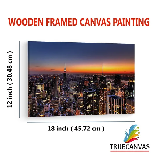 Multicolor_New_York_Skyline,_Wooden_Framed_Canvas_Paintings_|_For_Living_Room_|_Bedroom_|_Office_|_Gallery_|_Ready_Wall_Mount_Canvas_Wall_Art_Painting_|_Size_-_12_X_18In,_Ct0311
