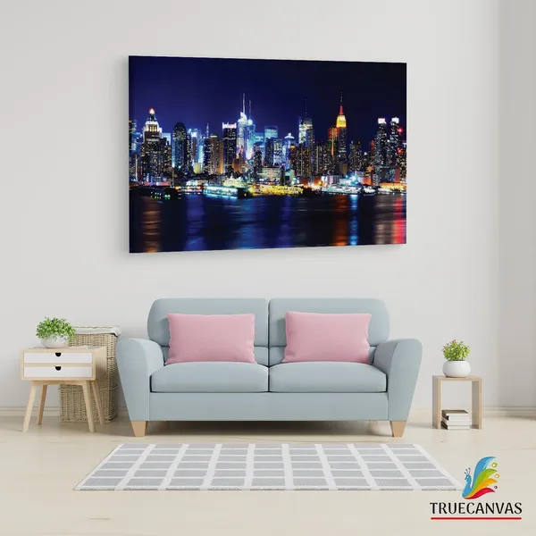 Multicolor_New_York_Lights,_Wooden_Framed_Canvas_Paintings_|_For_Living_Room_|_Bedroom_|_Office_|_Gallery_|_Ready_Wall_Mount_Canvas_Wall_Art_Painting_|_Size_-_12_X_18In,_Ct0312