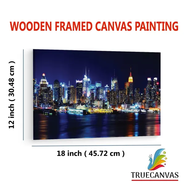 Multicolor_New_York_Lights,_Wooden_Framed_Canvas_Paintings_|_For_Living_Room_|_Bedroom_|_Office_|_Gallery_|_Ready_Wall_Mount_Canvas_Wall_Art_Painting_|_Size_-_12_X_18In,_Ct0312