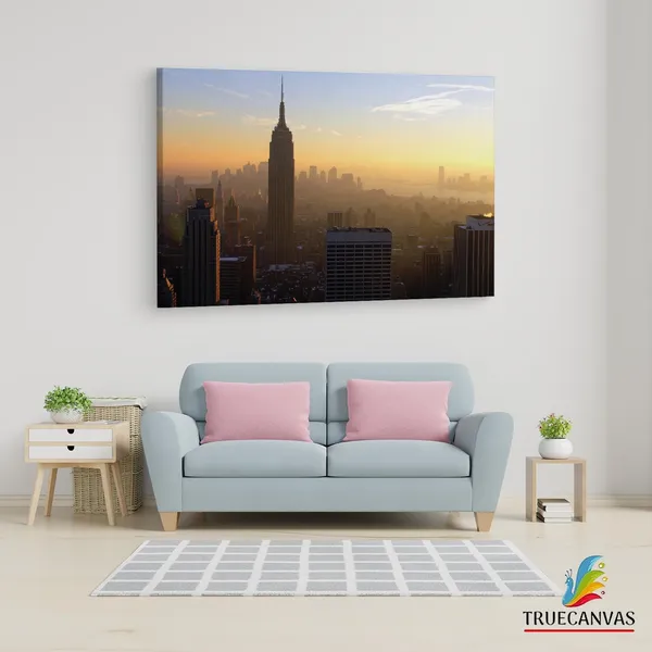 Multicolor_Empire_State_Building,_Wooden_Framed_Canvas_Paintings_|_For_Living_Room_|_Bedroom_|_Office_|_Gallery_|_Ready_Wall_Mount_Canvas_Wall_Art_Painting_|_Size_-_12_X_18In,_Ct0313