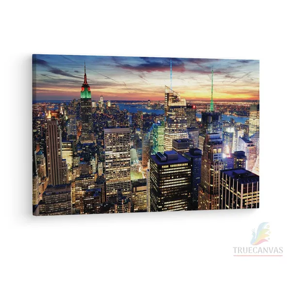Multicolor_New_York_Top_View_Ultra_Hd,_Wooden_Framed_Canvas_Paintings_|_For_Living_Room_|_Bedroom_|_Office_|_Gallery_|_Ready_Wall_Mount_Canvas_Wall_Art_Painting_|_Size_-_12_X_18In,_Ct0314