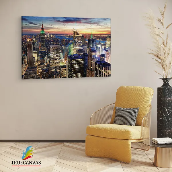 Multicolor_New_York_Top_View_Ultra_Hd,_Wooden_Framed_Canvas_Paintings_|_For_Living_Room_|_Bedroom_|_Office_|_Gallery_|_Ready_Wall_Mount_Canvas_Wall_Art_Painting_|_Size_-_12_X_18In,_Ct0314