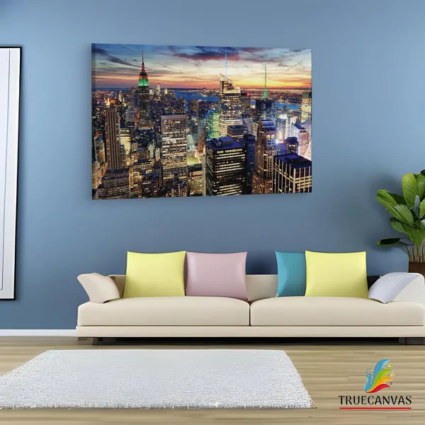 Multicolor_New_York_Top_View_Ultra_Hd,_Wooden_Framed_Canvas_Paintings_|_For_Living_Room_|_Bedroom_|_Office_|_Gallery_|_Ready_Wall_Mount_Canvas_Wall_Art_Painting_|_Size_-_12_X_18In,_Ct0314