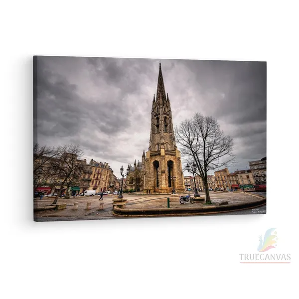 Multicolor_Fl?Che_De_La_Basiliqu,_Wooden_Framed_Canvas_Paintings_|_For_Living_Room_|_Bedroom_|_Office_|_Gallery_|_Ready_Wall_Mount_Canvas_Wall_Art_Painting_|_Size_-_12_X_18In,_Ct0322