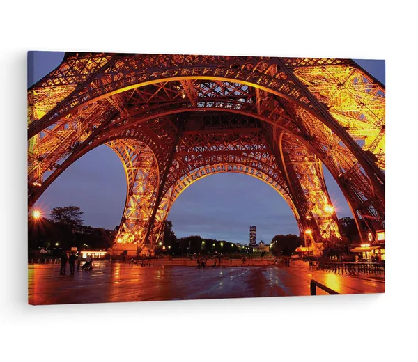 Multicolor_Eiffel_Tower,_Wooden_Framed_Canvas_Paintings_|_For_Living_Room_|_Bedroom_|_Office_|_Gallery_|_Ready_Wall_Mount_Canvas_Wall_Art_Painting_|_Size_-_12_X_18In,_Ct0323