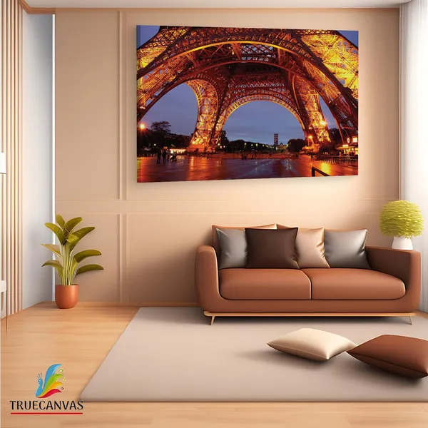 Multicolor_Eiffel_Tower,_Wooden_Framed_Canvas_Paintings_|_For_Living_Room_|_Bedroom_|_Office_|_Gallery_|_Ready_Wall_Mount_Canvas_Wall_Art_Painting_|_Size_-_12_X_18In,_Ct0323