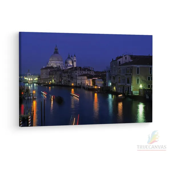 Multicolor_Venice_At_Night,_Wooden_Framed_Canvas_Paintings_|_For_Living_Room_|_Bedroom_|_Office_|_Gallery_|_Ready_Wall_Mount_Canvas_Wall_Art_Painting_|_Size_-_12_X_18In,_Ct0327