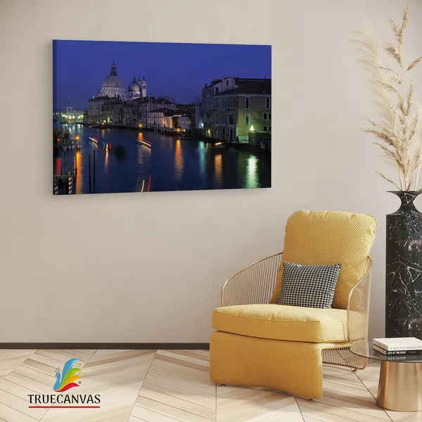 Multicolor_Venice_At_Night,_Wooden_Framed_Canvas_Paintings_|_For_Living_Room_|_Bedroom_|_Office_|_Gallery_|_Ready_Wall_Mount_Canvas_Wall_Art_Painting_|_Size_-_12_X_18In,_Ct0327