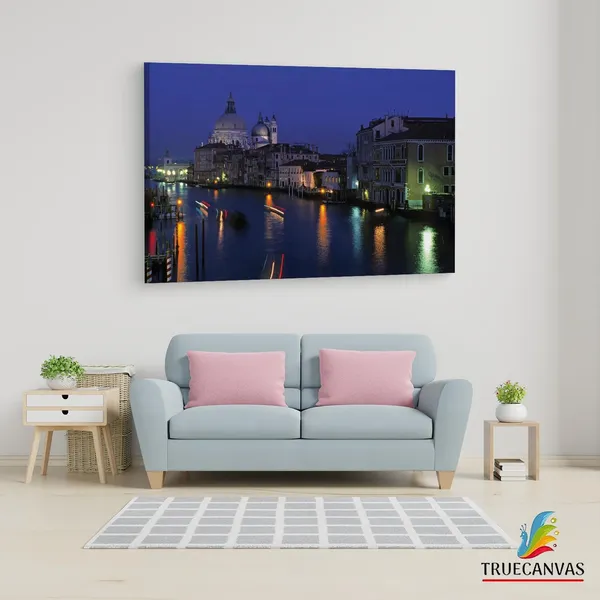 Multicolor_Venice_At_Night,_Wooden_Framed_Canvas_Paintings_|_For_Living_Room_|_Bedroom_|_Office_|_Gallery_|_Ready_Wall_Mount_Canvas_Wall_Art_Painting_|_Size_-_12_X_18In,_Ct0327