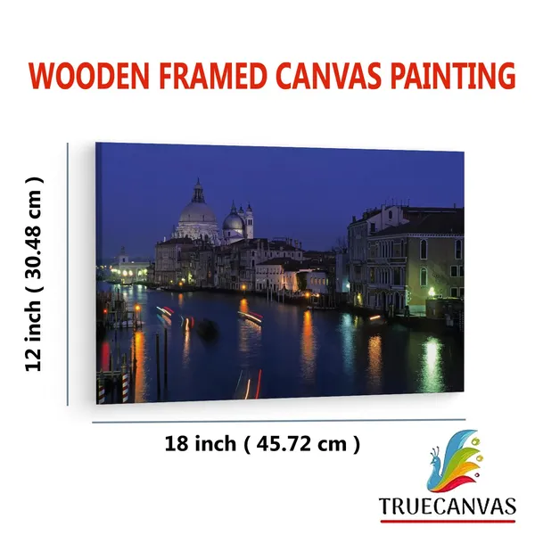 Multicolor_Venice_At_Night,_Wooden_Framed_Canvas_Paintings_|_For_Living_Room_|_Bedroom_|_Office_|_Gallery_|_Ready_Wall_Mount_Canvas_Wall_Art_Painting_|_Size_-_12_X_18In,_Ct0327
