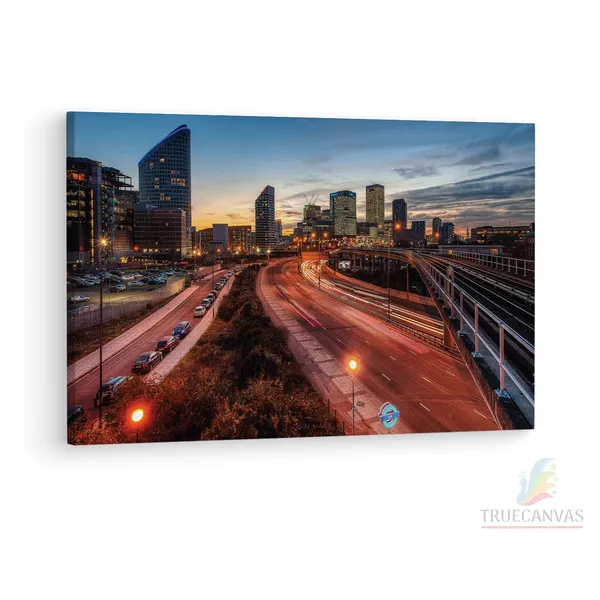 Multicolor_Evening_In_London,_Wooden_Framed_Canvas_Paintings_|_For_Living_Room_|_Bedroom_|_Office_|_Gallery_|_Ready_Wall_Mount_Canvas_Wall_Art_Painting_|_Size_-_12_X_18In,_Ct0328