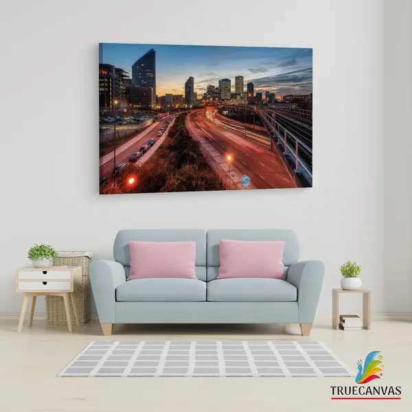 Multicolor_Evening_In_London,_Wooden_Framed_Canvas_Paintings_|_For_Living_Room_|_Bedroom_|_Office_|_Gallery_|_Ready_Wall_Mount_Canvas_Wall_Art_Painting_|_Size_-_12_X_18In,_Ct0328