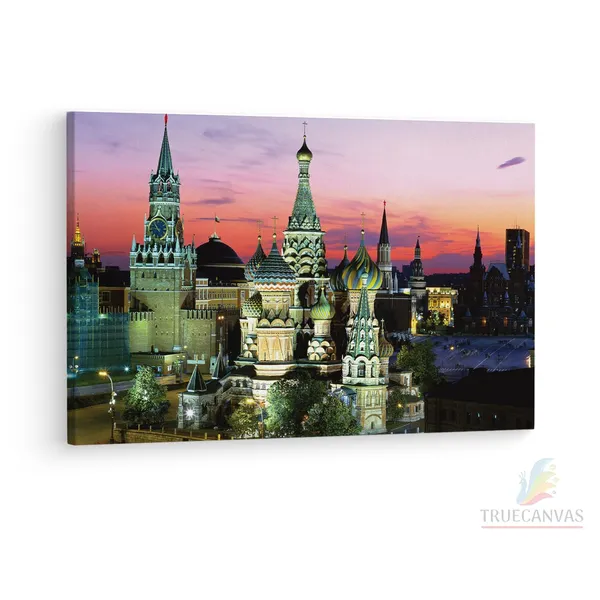 Multicolor_St._Basil'S_Cathedral,_Wooden_Framed_Canvas_Paintings_|_For_Living_Room_|_Bedroom_|_Office_|_Gallery_|_Ready_Wall_Mount_Canvas_Wall_Art_Painting_|_Size_-_12_X_18In,_Ct0329