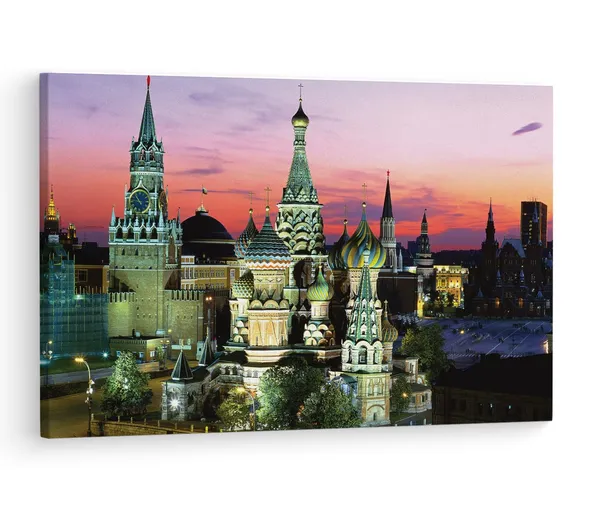 Multicolor_St._Basil'S_Cathedral,_Wooden_Framed_Canvas_Paintings_|_For_Living_Room_|_Bedroom_|_Office_|_Gallery_|_Ready_Wall_Mount_Canvas_Wall_Art_Painting_|_Size_-_12_X_18In,_Ct0329