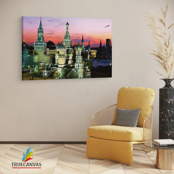 Multicolor_St._Basil'S_Cathedral,_Wooden_Framed_Canvas_Paintings_|_For_Living_Room_|_Bedroom_|_Office_|_Gallery_|_Ready_Wall_Mount_Canvas_Wall_Art_Painting_|_Size_-_12_X_18In,_Ct0329