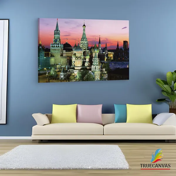 Multicolor_St._Basil'S_Cathedral,_Wooden_Framed_Canvas_Paintings_|_For_Living_Room_|_Bedroom_|_Office_|_Gallery_|_Ready_Wall_Mount_Canvas_Wall_Art_Painting_|_Size_-_12_X_18In,_Ct0329