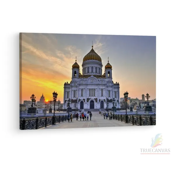 Multicolor_Cathedral_Of_Christ_The_Saviour,_Wooden_Framed_Canvas_Paintings_|_For_Living_Room_|_Bedroom_|_Office_|_Gallery_|_Ready_Wall_Mount_Canvas_Wall_Art_Painting_|_Size_-_12_X_18In,_Ct0334