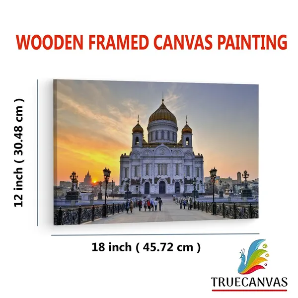 Multicolor_Cathedral_Of_Christ_The_Saviour,_Wooden_Framed_Canvas_Paintings_|_For_Living_Room_|_Bedroom_|_Office_|_Gallery_|_Ready_Wall_Mount_Canvas_Wall_Art_Painting_|_Size_-_12_X_18In,_Ct0334