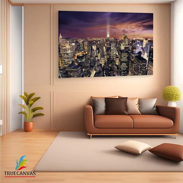 Multicolor_Night_Manhattan_4K,_Wooden_Framed_Canvas_Paintings_|_For_Living_Room_|_Bedroom_|_Office_|_Gallery_|_Ready_Wall_Mount_Canvas_Wall_Art_Painting_|_Size_-_12_X_18In,_Ct0344