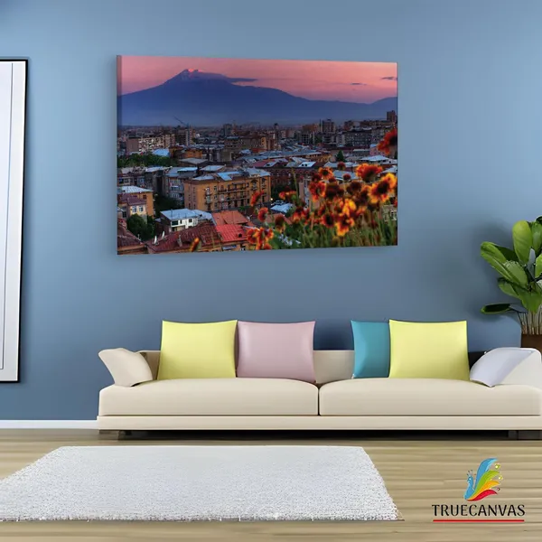 Multicolor_Yerevan_City,_Wooden_Framed_Canvas_Paintings_|_For_Living_Room_|_Bedroom_|_Office_|_Gallery_|_Ready_Wall_Mount_Canvas_Wall_Art_Painting_|_Size_-_12_X_18In,_Ct0346