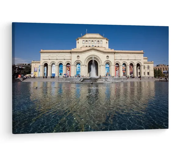 Multicolor_History_Museum_Of_Armenia,_Wooden_Framed_Canvas_Paintings_|_For_Living_Room_|_Bedroom_|_Office_|_Gallery_|_Ready_Wall_Mount_Canvas_Wall_Art_Painting_|_Size_-_12_X_18In,_Ct0347