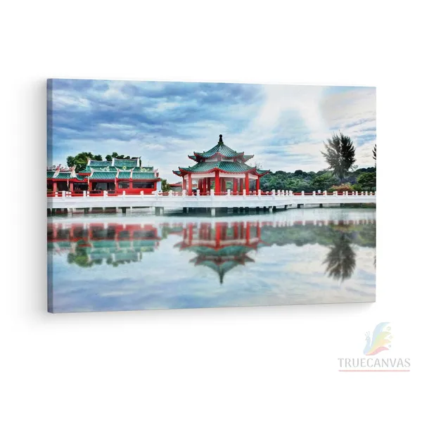 Multicolor_Kusu_Island,_Wooden_Framed_Canvas_Paintings_|_For_Living_Room_|_Bedroom_|_Office_|_Gallery_|_Ready_Wall_Mount_Canvas_Wall_Art_Painting_|_Size_-_12_X_18In,_Ct0348