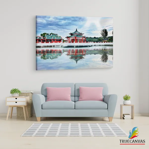 Multicolor_Kusu_Island,_Wooden_Framed_Canvas_Paintings_|_For_Living_Room_|_Bedroom_|_Office_|_Gallery_|_Ready_Wall_Mount_Canvas_Wall_Art_Painting_|_Size_-_12_X_18In,_Ct0348