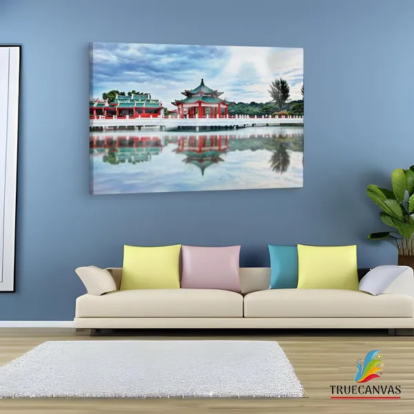 Multicolor_Kusu_Island,_Wooden_Framed_Canvas_Paintings_|_For_Living_Room_|_Bedroom_|_Office_|_Gallery_|_Ready_Wall_Mount_Canvas_Wall_Art_Painting_|_Size_-_12_X_18In,_Ct0348