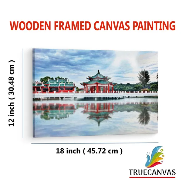 Multicolor_Kusu_Island,_Wooden_Framed_Canvas_Paintings_|_For_Living_Room_|_Bedroom_|_Office_|_Gallery_|_Ready_Wall_Mount_Canvas_Wall_Art_Painting_|_Size_-_12_X_18In,_Ct0348