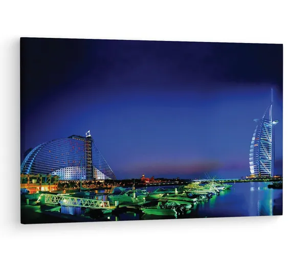 Multicolor_Burj_Al_Arab,_Wooden_Framed_Canvas_Paintings_|_For_Living_Room_|_Bedroom_|_Office_|_Gallery_|_Ready_Wall_Mount_Canvas_Wall_Art_Painting_|_Size_-_12_X_18In,_Ct0350