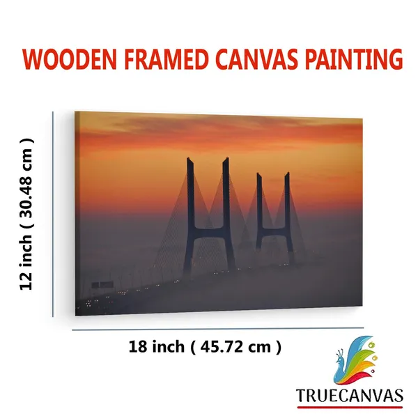 Multicolor_Vasco_Da_Gama_Bridge,_Wooden_Framed_Canvas_Paintings_|_For_Living_Room_|_Bedroom_|_Office_|_Gallery_|_Ready_Wall_Mount_Canvas_Wall_Art_Painting_|_Size_-_12_X_18In,_Ct0360