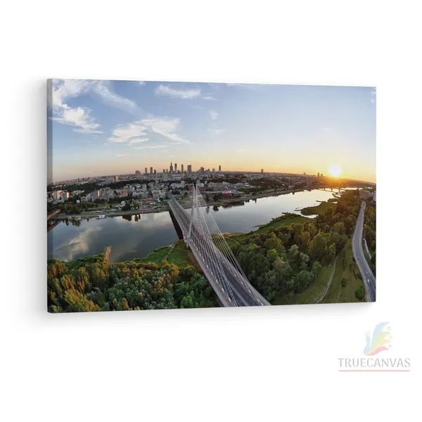 Multicolor_Swi?Tokrzyski_Bridge,_Wooden_Framed_Canvas_Paintings_|_For_Living_Room_|_Bedroom_|_Office_|_Gallery_|_Ready_Wall_Mount_Canvas_Wall_Art_Painting_|_Size_-_12_X_18In,_Ct0362